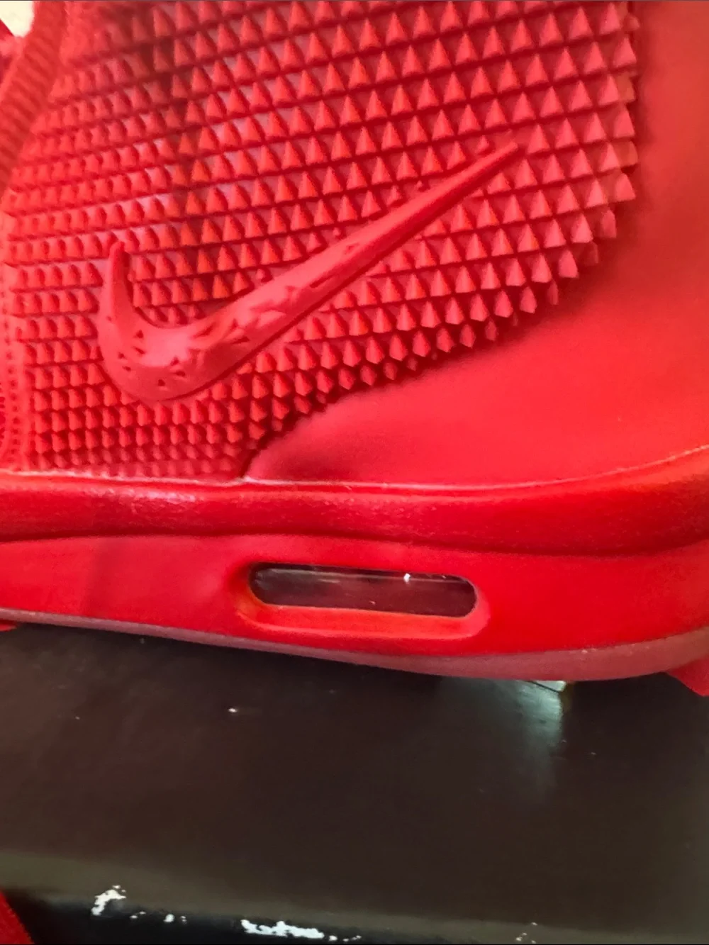 Nike Yeezy Red a October All-Red High-Top Sneakers